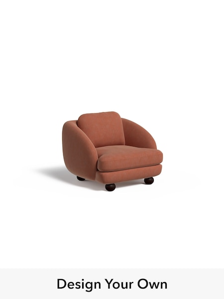 Soft Chenille Easy Clean/Paprika Orange Madris By Made (F60062) | £950