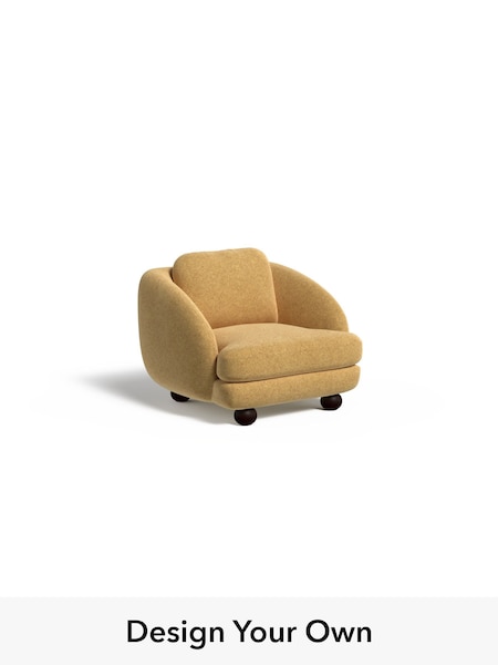 Soft Chenille Easy Clean/Yellow Ochre Madris By Made (F60064) | £950