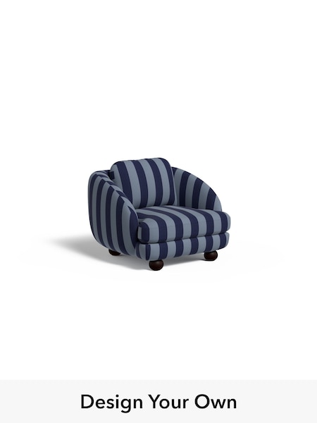 Wide Stripe/Eclipse Blue Madris By Made (F60080) | £950