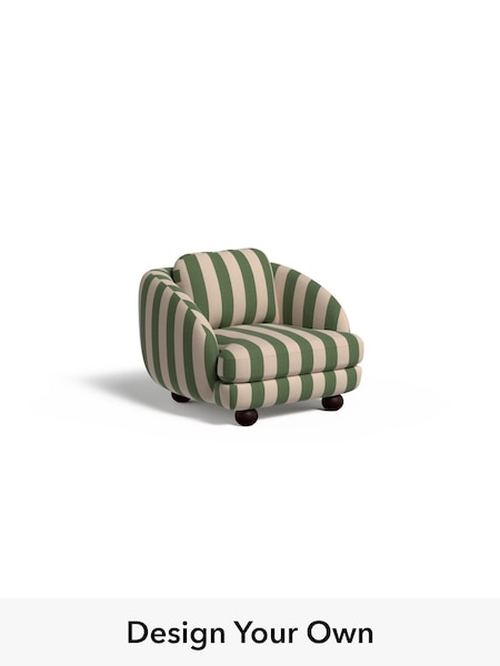 Wide Stripe/Loden Green Madris By Made (F60082) | £950