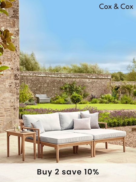 Cox & Cox Light Teak Turin Versatile Garden Day Bed (F60106) | £1,495