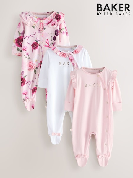 Baker by Ted Baker Sleepsuits 3 Pack (F60246) | £40 - £43
