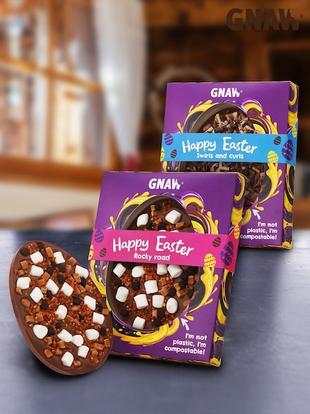 Gnaw 2 Pack Rocky Road Chocolate Curls Easter Egg (F60389) | £20