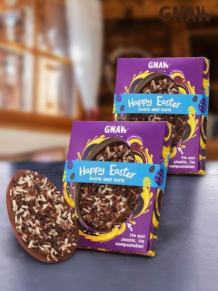 Gnaw 2 Pack Chocolate Curls Easter Egg (F60390) | £20