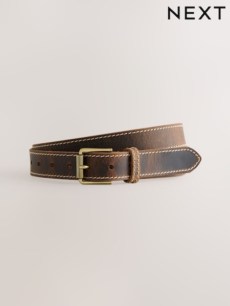 Brown Casual Leather Belt (F60565) | £18