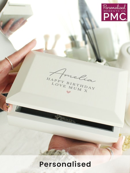Personalised Wooden Jewellery Box by PMC (F60719) | £28