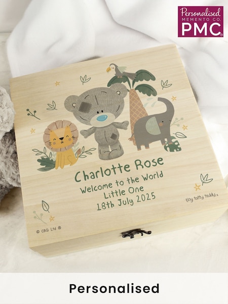 Personalised Tatty Teddy Woodland Animal Keepsake Box by PMC (F60723) | £26