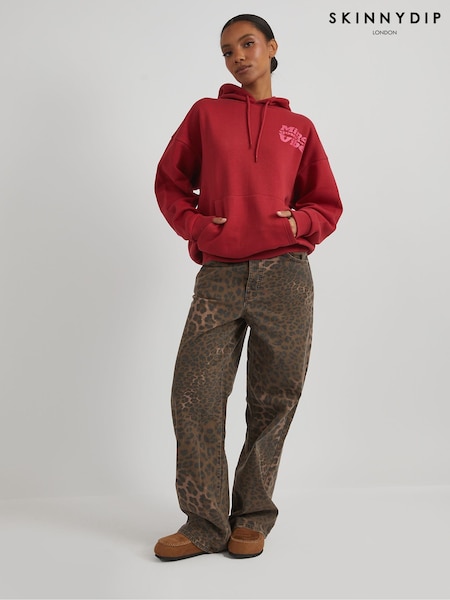 Skinnydip Red Mind Your Own Vibe Cherry Hoodie (F61215) | £38