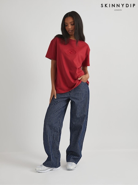 Skinnydip Red Mind Your Own Vibe T-Shirt (F61278) | £22