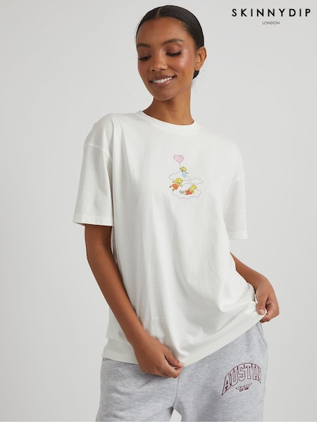 Skinnydip White The Simpsons Bart Lisa & Maggie Rainbow T-Shirt (F61300) | £22