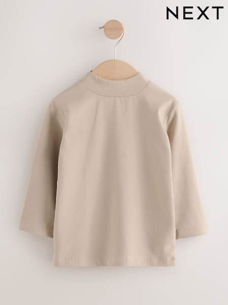 Stone Long Sleeve Turtle Neck T-Shirt (3mths-7yrs) (F61382) | £5 - £7