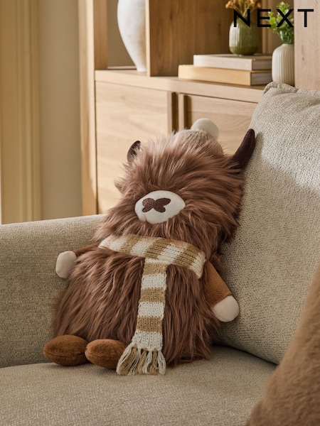 Natural 3D Christmas Hamish Cushion (F61459) | £20