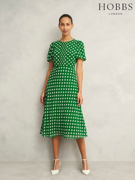 Hobbs Green Dorothy Dress (F61499) | £179