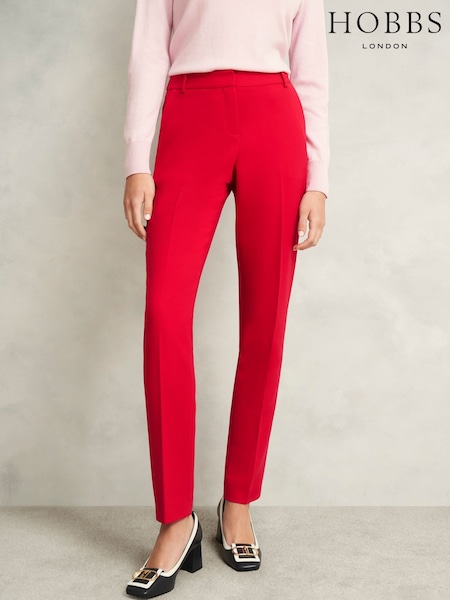 Hobbs Pink Petite Suki Trousers (F61500) | £99
