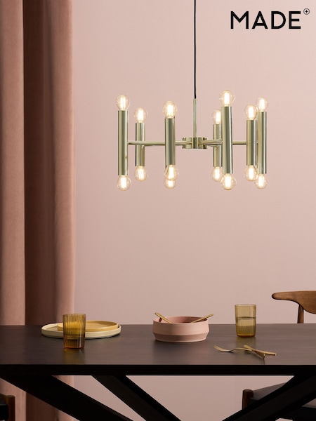 MADE.COM Brass Bell Chandelier Ceiling Light (F61517) | £219