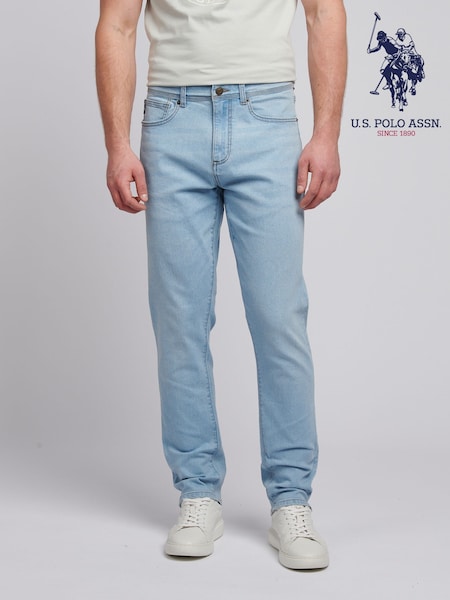 U.S. Polo Assn. Light Blue Mens Classic Fit Jeans (F61793) | £60