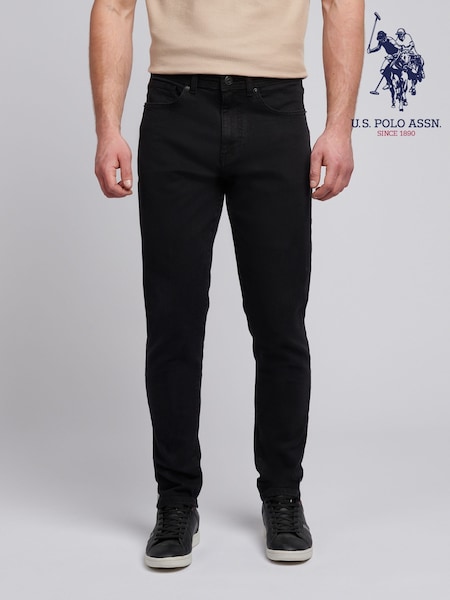 U.S. Polo Assn. Black Mens Classic Fit Jeans (F61841) | £60