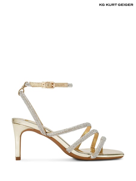 Kg Kurt Geiger Gold Savanna Low3 Sandals (F61968) | £119