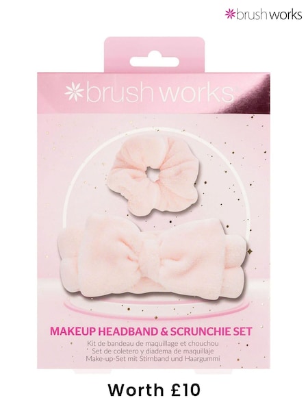 Brush Works Makeup Headband and Scrunchie Set (Worth £10) (F61974) | £8