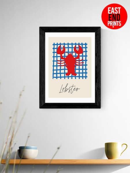 East End Prints Black Lobster Framed Art Print (F61977) | £50 - £130