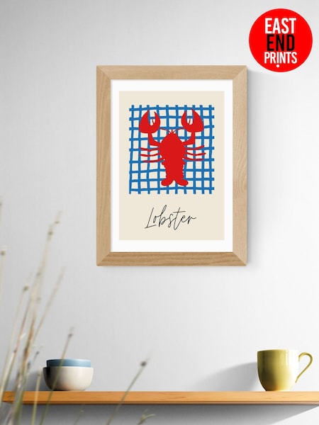 East End Prints Oak Lobster Framed Art Print (F61981) | £50 - £130
