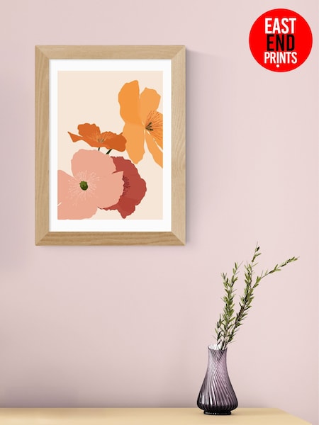 East End Prints Oak Autumn Wildflowers Framed Art Print (F62006) | £50 - £130