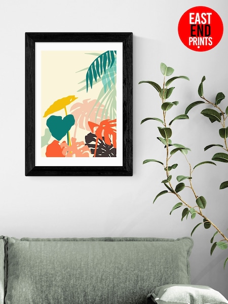East End Prints Black Tropical Nature Framed Art Print (F62010) | £50 - £130