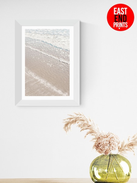 East End Prints White Beach 4 Framed Art Print (F62021) | £50 - £130