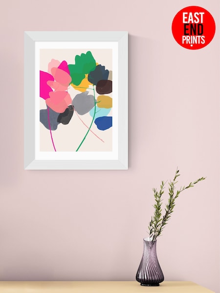 East End Prints White Golden Rain VI Framed Art Print (F62024) | £50 - £130