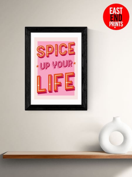 East End Prints Black Spice Up Your Life Framed Art Print (F62032) | £50 - £130