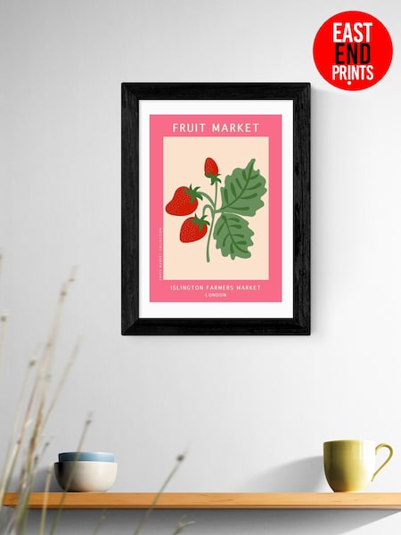 East End Prints Black Islington Farmers Market Framed Art Print (F62050) | £50 - £130