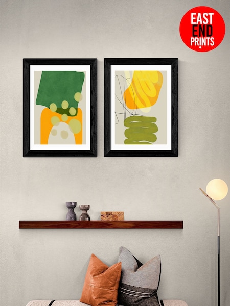 East End Prints Black Painted Lines Framed Art Print (F62073) | £90 - £245
