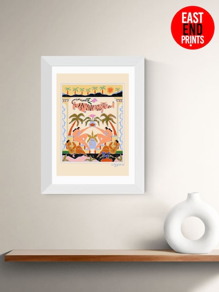East End Prints White Tropical Serenade Framed Art Print (F62084) | £50 - £130