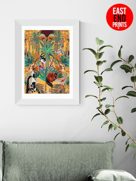East End Prints White Treetop Tango Sunshine Framed Art Print (F62094) | £50 - £130