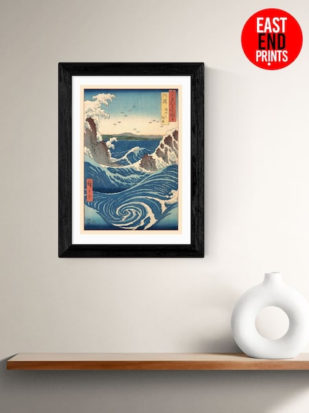 East End Prints Black Famous Views Framed Art Print (F62097) | £50 - £130