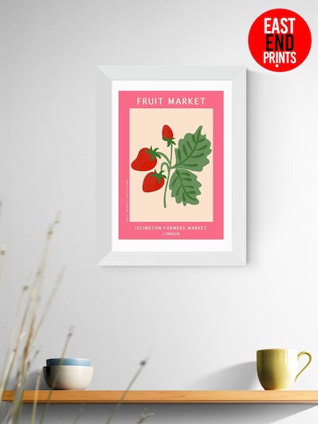East End Prints White Islington Farmers Market Framed Art Print (F62112) | £50 - £130