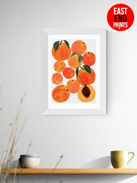 East End Prints White Peaches Framed Art Print (F62123) | £50 - £130