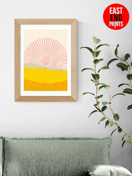 East End Prints Oak Rising Sun Framed Art Print (F62125) | £50 - £130