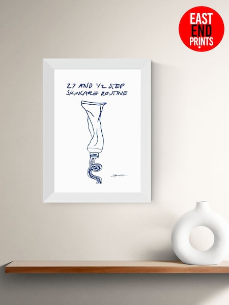 East End Prints White Skincare Framed Art Print (F62127) | £50 - £130