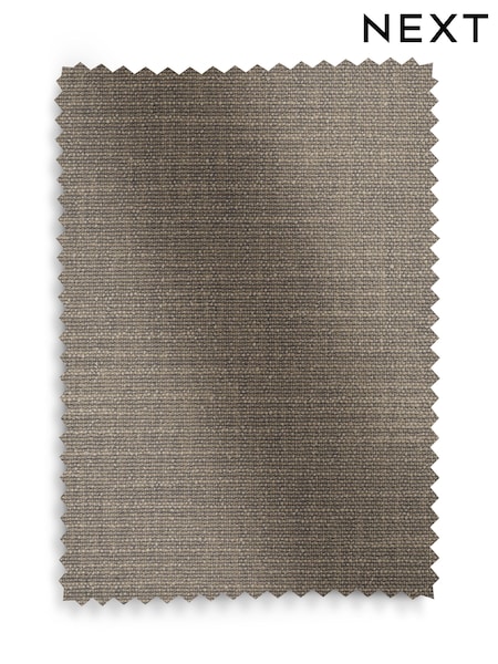 Mid Natural Linen Look Chenille Upholstery Swatch (F62179) | £0