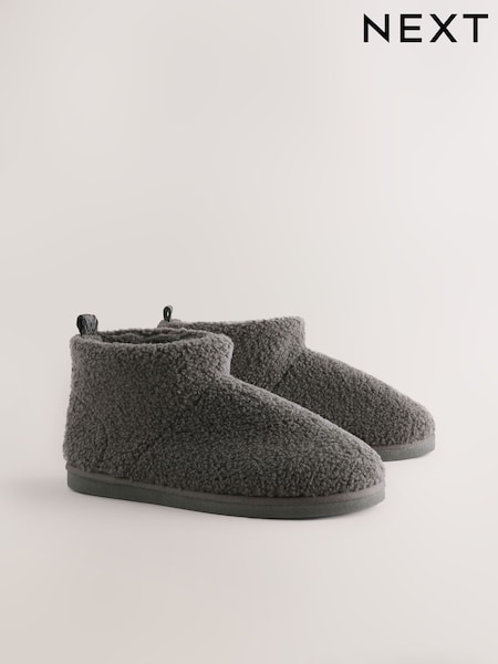 Grey Borg Boot Slippers (F62287) | £25