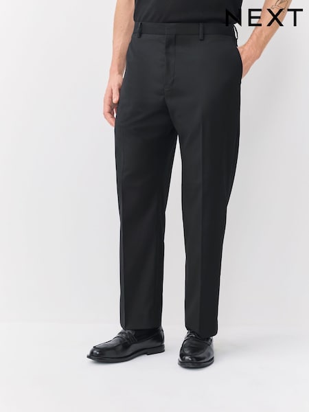 Black Relaxed Fit Tuxedo Trousers (F62369) | £50