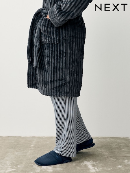 Navy Mule Slippers (F62382) | £16