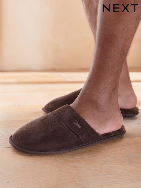 Tan Brown Mule Slippers (F62383) | £16