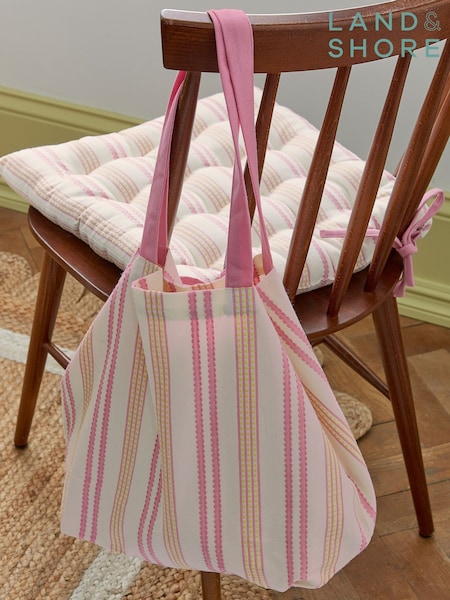 Land & Shore Multi Ticking Stripe Tote Bag (F62622) | £20