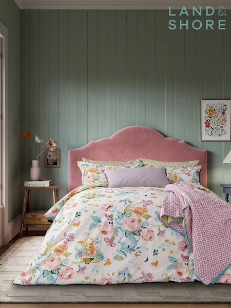 Land & Shore Multi Bloom Pillowcase Pair (F62644) | £20
