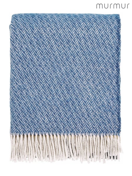 Murmur Ballintoy Blue Cara Throw (F62657) | £125