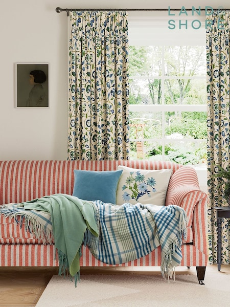 Land & Shore Green Picnic Check Throw (F62662) | £95