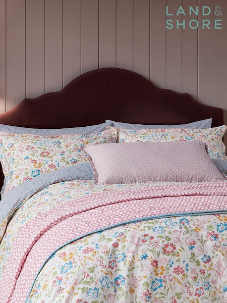 Land & Shore Multi Meadowsweet 100% Cotton Cushion (F62673) | £45