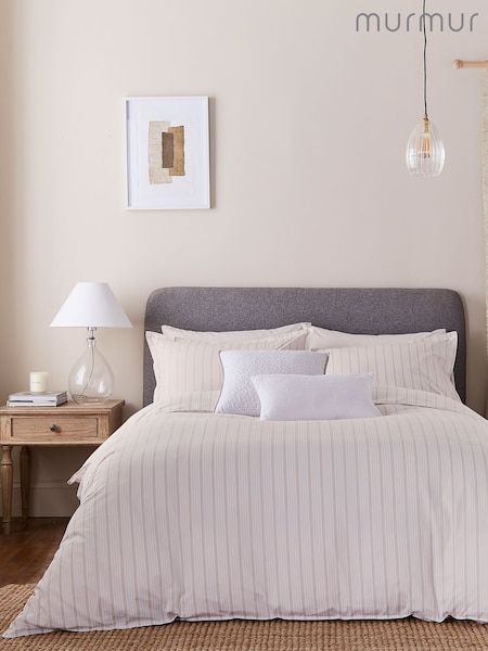 Murmur Linen Juno 100% Cotton Duvet Cover and Pillowcase Set (F62676) | £80 - £125
